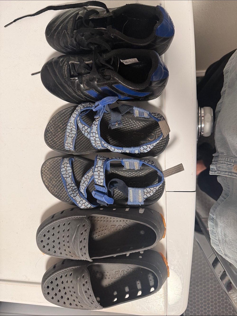 Kids Black and Blue Active Sandals and Shoes Pack